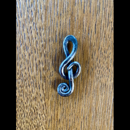 Hand forged treble clef (H-3)