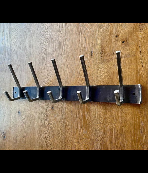 Forged angular clothes-hook