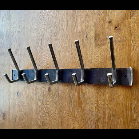 Forged angular clothes-hook