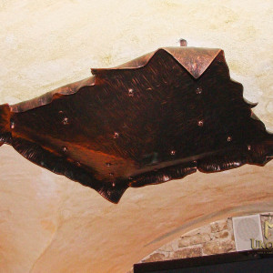 A ceiling wrought iron light Bark (LK-100)