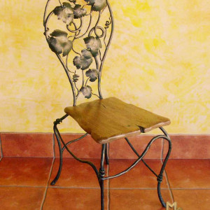 Kovaná stolička Hrozno - exkluzívny nábytok (NBK-24)