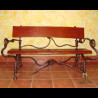 Dizajnová kovaná lavica - luxusný záhradný nábytok (SL-01)