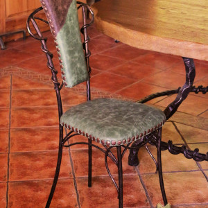 A wrought iron chair - luxury furniture (NBK-21)