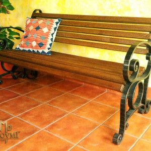 Kovaná lavica - záhradný nábytok (SL-05)