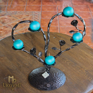 A wrought iron candle holder - The heart  (SV/12)