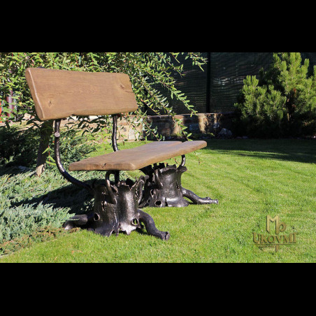 Luxusná kovaná lavica - záhradný nábytok (NBK-55)