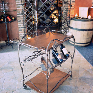 Kovaný servírovací vozík - luxusný nábytok (DPK-82)