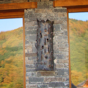 A wall wrought iron light Bark - a lampshade KÔRA (LB-42)