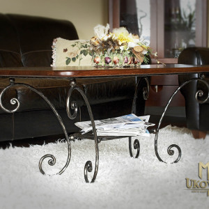 A wrought iron coffee table - luxury furniture (NBK-109)