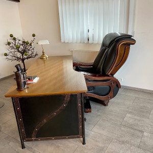 A wrought iron office desk - luxury furniture (NBK-110)