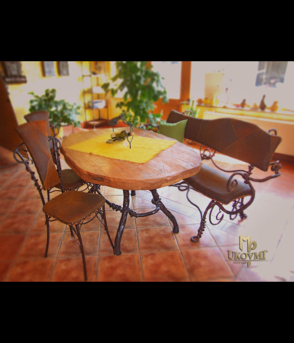 Luxusný kovaný stôl - štýlový kovaný nábytok (NBK-114)