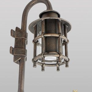 Kované nástenné svietidlo KLASIK Malý - exteriérová lampa (SE0421)