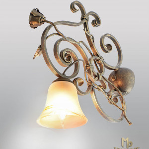 Kované svietidlo RUSTIKÁL - interiérová lampa (SI0601)