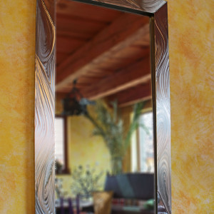 A stainless steel mirror - luxury mirrors (NBK-303)