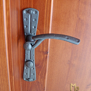 Wrought iron handles and backplates (DPK-192)
