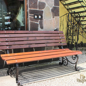 Kovaná lavička - záhradný nábytok (SL-07)