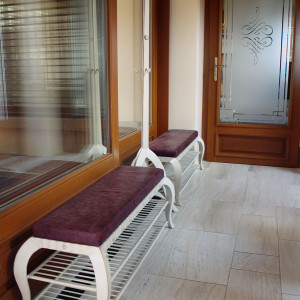 Kovaný botník - luxusný rustikálny nábytok  (NBK-202)
