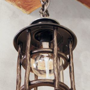 A wrought iron hanging light BABIČKA (SE5012)