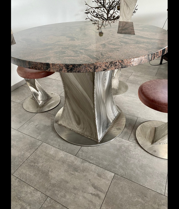 Luxusný nerezový stôl - moderný nábytok (NBK-64)