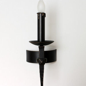 Historické nástenné svietidlo ANTIK - kovaná lampa 1 - sviečková (SI0801)